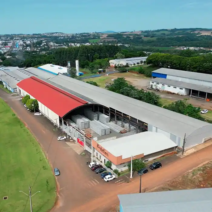 Fábrica Bertolini Postes e Estruturas vista de cima